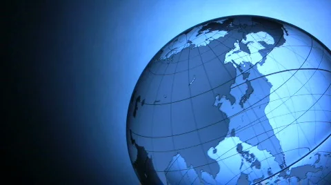 Transparent globe Stock Footage