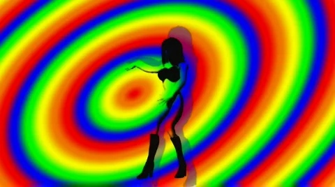 Transparent go-go dancer Loopable HD1080 Video stock 425228