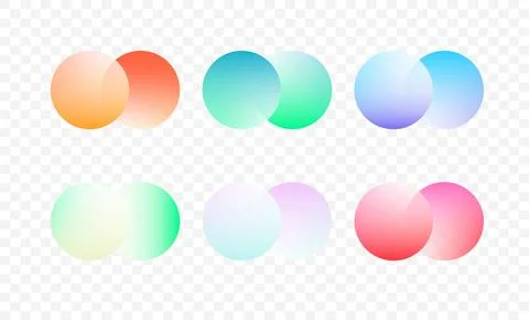 Transparent graphic design circles element . Connected round shapes. Company Stock Illustration