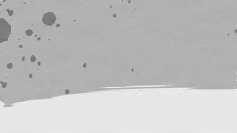 Transparent Gray Brush Stroke Title Card Transition Stock Footage 245432712