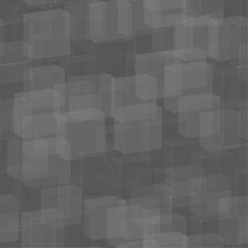 Transparent Gray Tiles Seamless Pattern, 3D Illustration 스톡 일러스트
