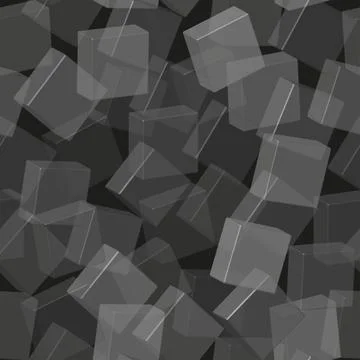 Transparent Gray Tiles Seamless Pattern, 3D Illustration Иллюстрация