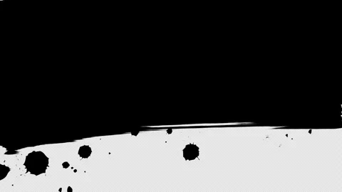 Transparent Gritty Brush Stroke and Ink Stain Wipe Transition Stock Footage 245432723