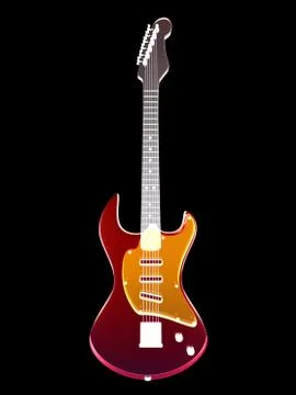 Transparent guitar. イラスト素材