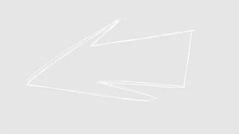 Transparent hand drawn arrow animation alpha channel. pointer overlay Stock Footage 325730706