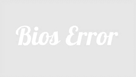 Transparent Handwriting Text BIOS Error Message Displayed on Black Screen. Stock Footage 321572507