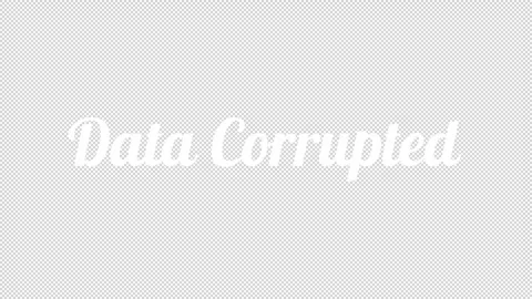 Transparent Handwriting Text Data Corruption Warning Message Stock Footage 321990425