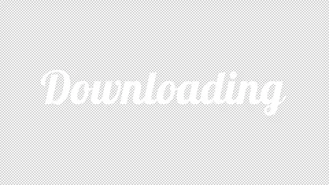 Transparent Handwriting Text Downloading process animation with stylish font Stock Footage 321982402