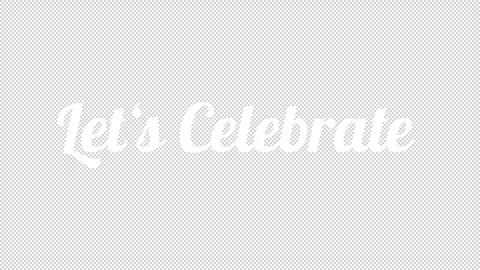 Transparent Handwriting Text Lets Celebrate Stock Footage 321990405
