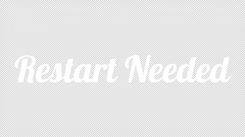 Transparent Handwriting Text System Restart Required Stock Footage 322215703