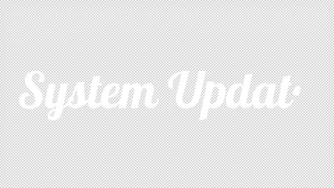 Transparent Handwriting Text System Update Notification Stock Footage 322215750