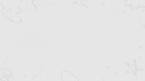 Transparent Heart and Star Frame Hand Drawn Romantic Animation Stock Footage 325667459