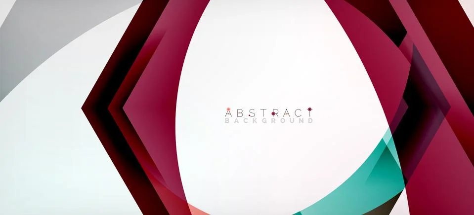 Transparent hexagons geometric shapes abstract background 스톡 일러스트