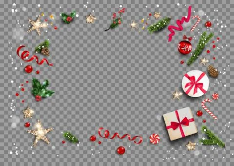 Transparent holiday background Stock Illustration