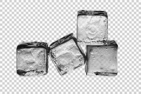 Transparent ice cubes PNG Stock-Fotos