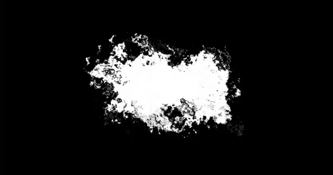 Transparent ink brush paint stroke transition Brush leak spreads over screen liq Stock Footage 336976618