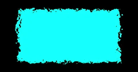 Transparent ink brush paint stroke transition Brush leak spreads over screen liq Stock Footage 336976679