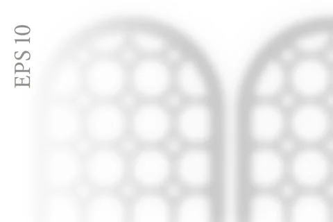 Transparent islamic window shadow. Abstract Arabesque shadow Stock Illustration