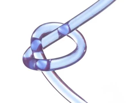 Transparent knot Foto stock