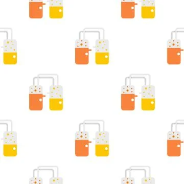 Transparent laboratory reservoirs pattern Stock-Illustration