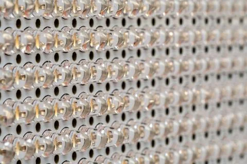 Transparent LED panel with light Stock Photos