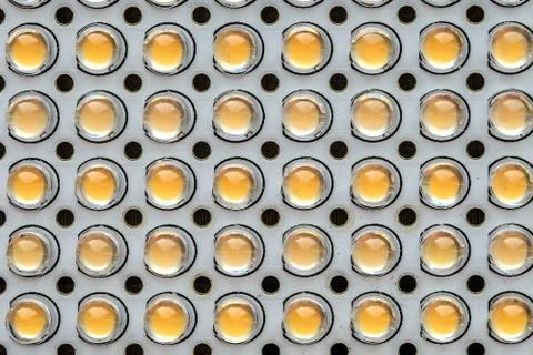 Transparent LED panel with light Stock Photos