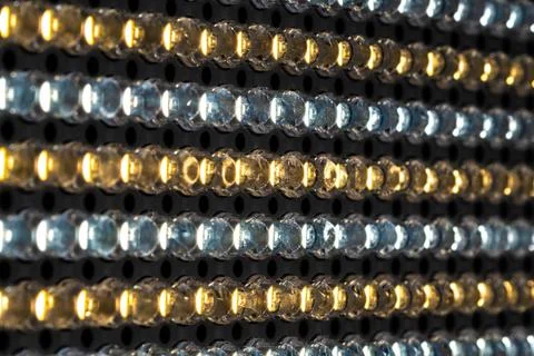 Transparent LED panel with light Stock Photos