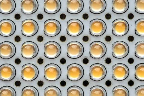 Transparent LED panel with light Stock Photos