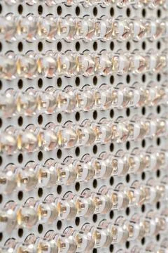 Transparent LED panel with light Stock Photos