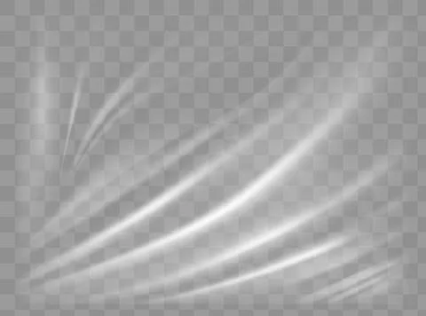 Transparent Light Polyethylene Plastic Warp. Eps10 Vector. Stock Illustration