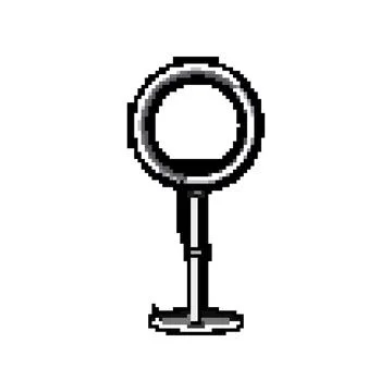 Transparent light ring pixel art vector illustration Stock-Illustration