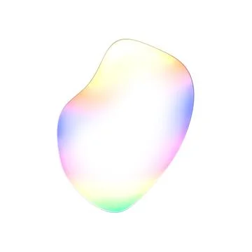 Transparent Liquid Blob. Isolated on white background. Modern illustration Stock-Illustration
