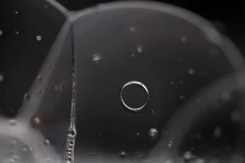 Transparent liquid surface, beautiful physical structure Stock Photos