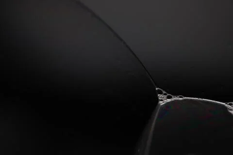 Transparent liquid surface, beautiful physical structure Stock Photos