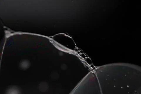 Transparent liquid surface, beautiful physical structure Stock Photos
