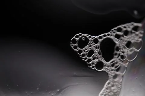 Transparent liquid surface, beautiful physical structure Stock Photos