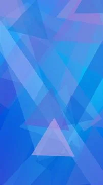 Transparent low-poly triangles blend into a smooth blue gradient, producing.. イラスト素材