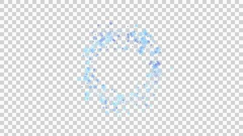 Transparent Magical Snow Circle Effect Stock Illustration