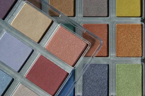 Transparent makeup palettes Stock Photos