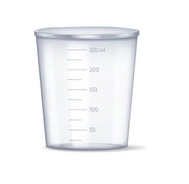 Transparent Measuring Cup for Accurate Liquid Measurement Stock Illustration