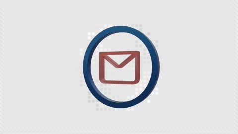 Transparent Messaging Loop Animation With Glass Shader Stock Footage 318398941