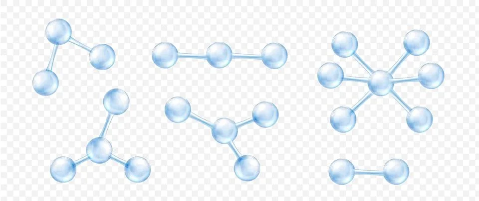 Transparent Molecule Structures Stock Illustration