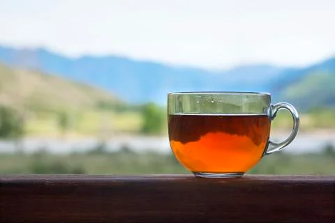 Transparent mug Stock Photos