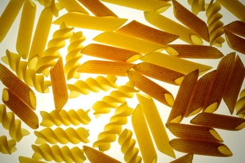 Transparent noodles Stock Photos