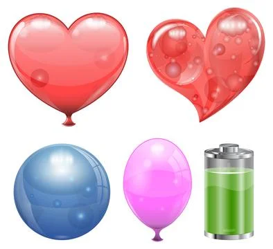Transparent Objects Stock Illustration