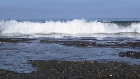 Transparent Ocean Waves Vídeo Stock 82691376