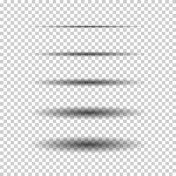 Transparent oval shadow Stock Illustration