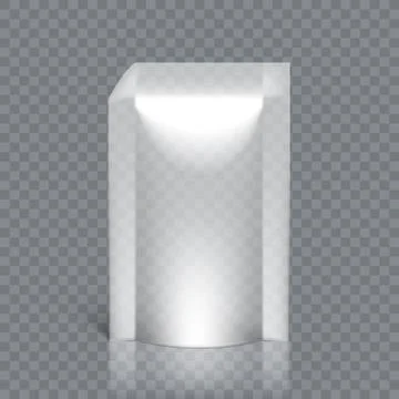 Transparent Pack For Snacks, Chips, Or Other Food Stock-Illustration