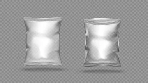 Transparent Pack For Snacks, Chips, Or Other Food Ilustração Stock