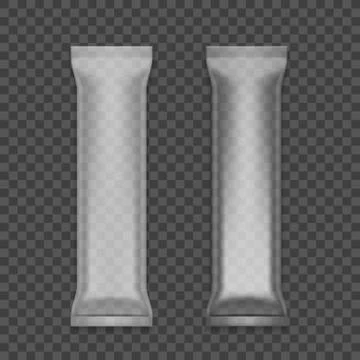 Transparent Pack For Snacks, Chips, Or Other Food Stock-Illustration